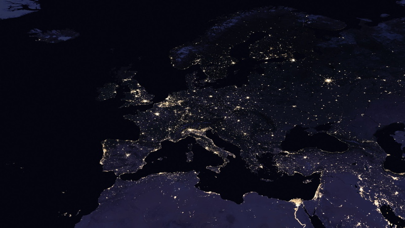 illuminated, satellite view, satellite, lights, black background, world map, physical geography, no people, 1080P, astronomy, shoot, nature, map, planet earth
