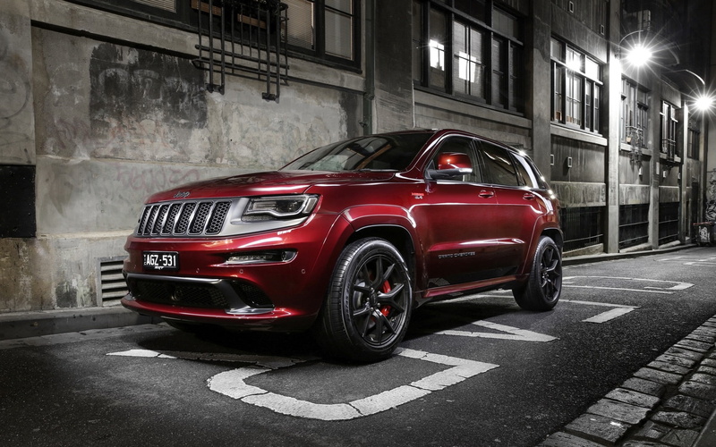 SUV, City, Road, Night, 1080P, Jeep, Red, Grand, Cherokee