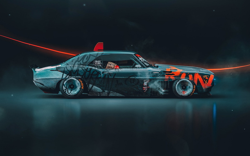 Chevrolet Camaro SS, Proximity Surpassed, Khyzyl Saleem, by Khyzyl Saleem, Concept Art, Science Fiction, Transport and Vehicles, Camaro SS, 1080P, Chevrolet