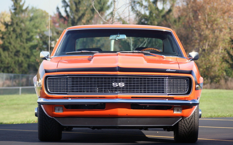 2K, 2880x1800, cars, ss, chevrolet, camaro, orange, chevrolet camaro