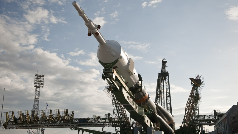 rocket, rocketship, space, spacecraft, sky, missile, roscosmos, spaceship, transportation, kazakhstan, nasa, transport, 5K, launch pad, spaceflight, clouds