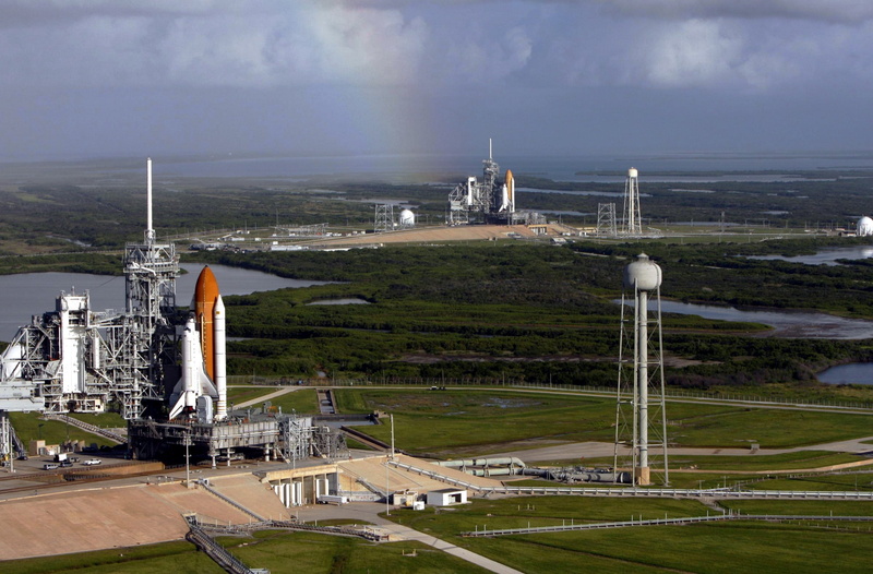 tower, day, building, built structure, rocket, development, airport runway, spaceport, launch preparation, Launch, nature, architecture, cloud - sky, 2K