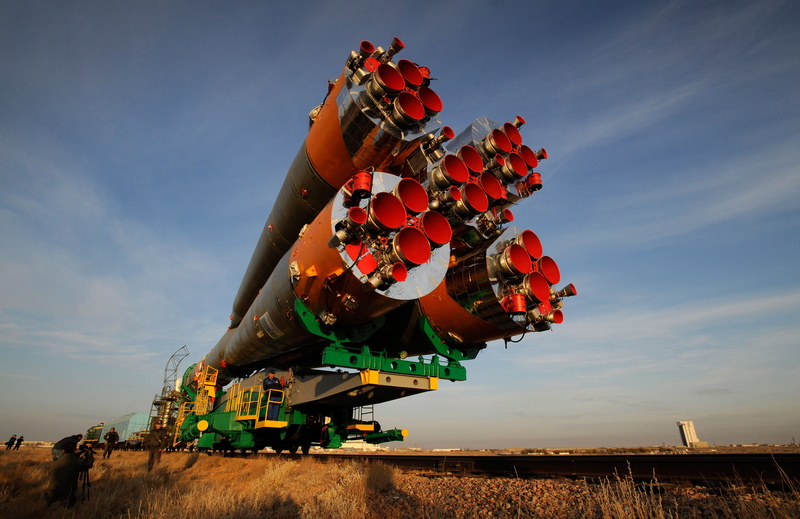 celebration, black, exploration, cloud - sky, daytime, russia, clouds, green, motion, transportation, Soyuz Rocket, land, nature, field, summer, mode of transportation