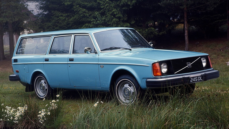 Volvo, Blue Car, 1080P, Volvo 240 Series, Station Wagon