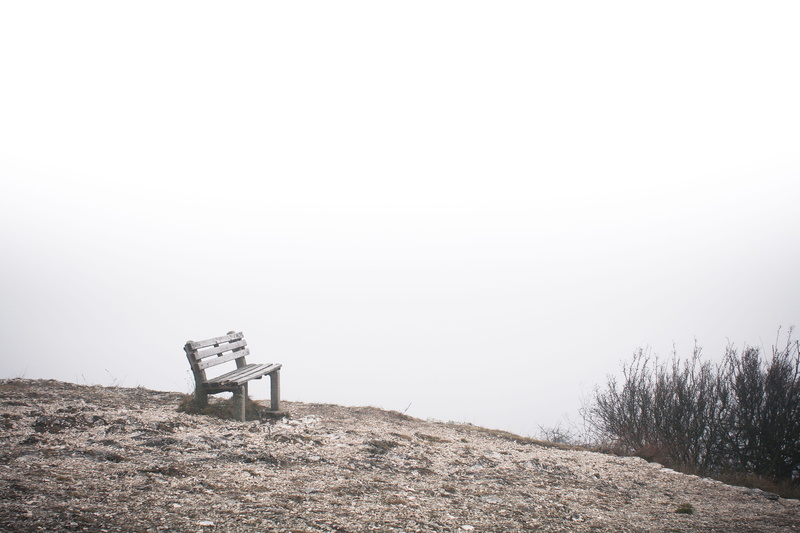 seat, landscape, end, outdoors, fog, cold temperature, snow, End of The World, day, world, no People, scenics - nature, beauty in nature, tranquil scene
