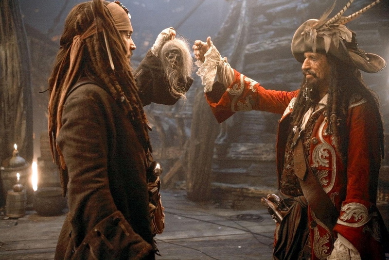 Keith Richards, young adult, Pirates Of The Caribbean, women, clothing, Pirates Of The Caribbean: At Worlds End, 720P, Teague Sparrow, togetherness, costume