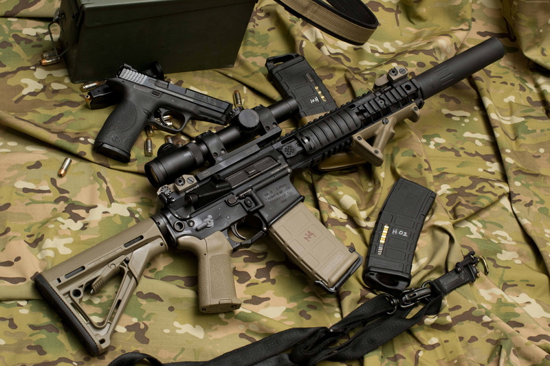scope, custom, silencer, M4A1, Larue Tactical, M4, ammunition, camo, 5K, MWS, assault rifle
