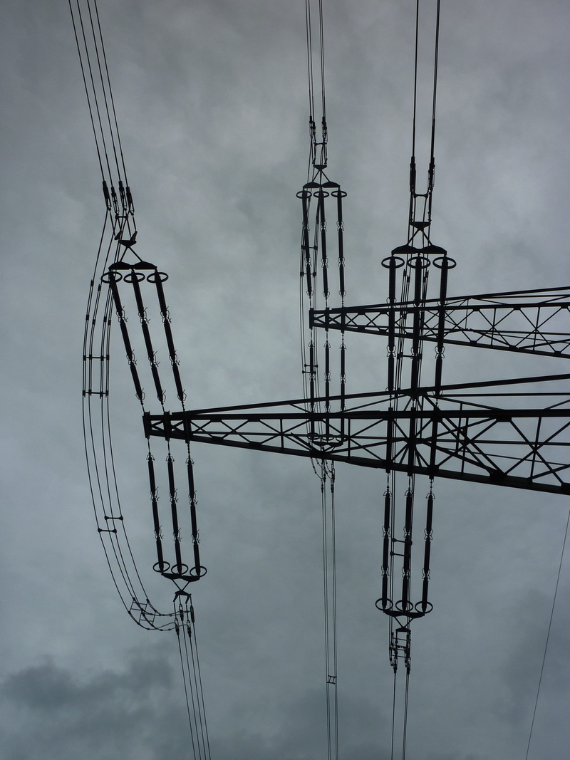 Power Cable, power line, electrical equipment, Excess, cloud - sky, gloomy, high voltage, energy, power distribution unit, technology, metal, electricity