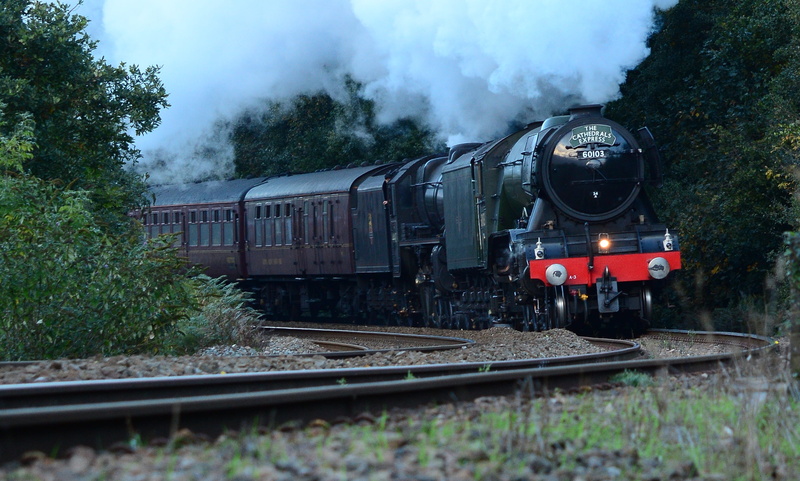flying, black 5, motion, arrival, mode of transportation, 4K, nature, train - vehicle, retro, railway, historically, shunting yard, scotsman, public transportation