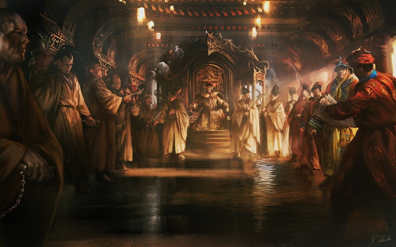 throne, architecture, creativity, male likeness, group of people, palace, the past, Darek Zabrocki, idol, art and craft, human representation, illuminated