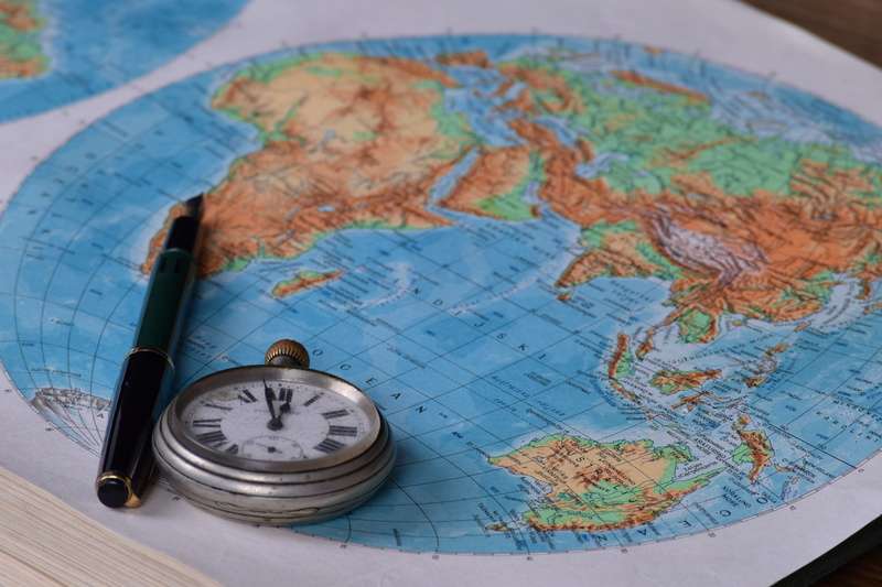watch, guidance, asia, accuracy, global, still life, physical geography, pen, 5K, clock, no people, holiday, south america, country, positioning, map