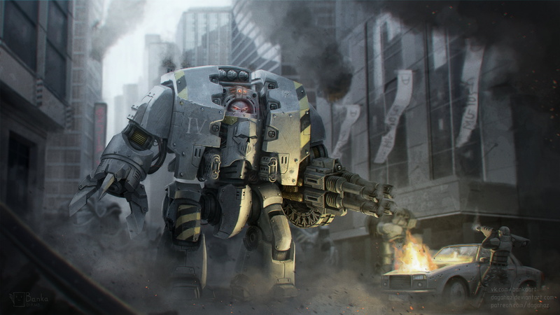 Dreadnought, Warhammer 40,000, Iron Warriors, 2K, Warhammer 30,000, Space Marine