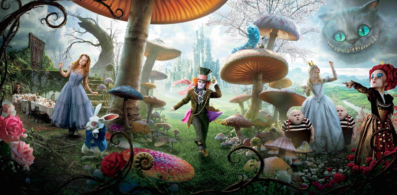 5K, wonderland, adventure, Disney, fantasy, alice, fairy, Comedy, Depp