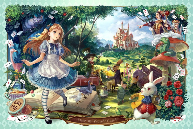 wonderland, plant, fairy, poster, creativity, art and craft, adventure, toy, human representation, Depp, fantasy, women, alice, female likeness, celebration