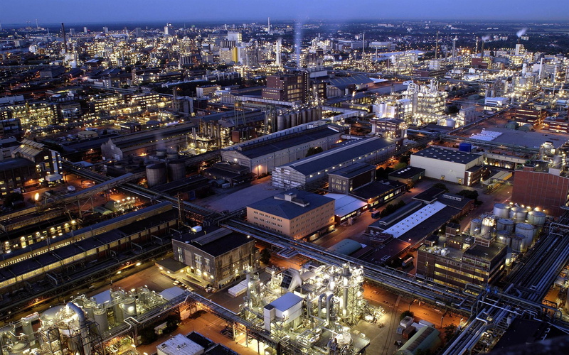 Ludwigshafen, Night, Germany, 2K, Factory, BASF, Group
