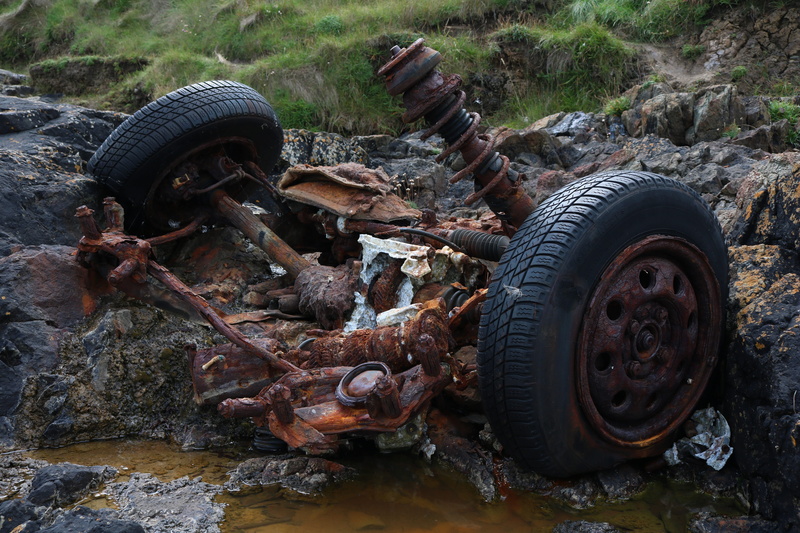 no people, obsolete, corrosion, scrap car, scrap iron, nostalgia, pollution, recycling, disposal, broken, 5K, old car, land, metal scrap, rusted, oldtimer