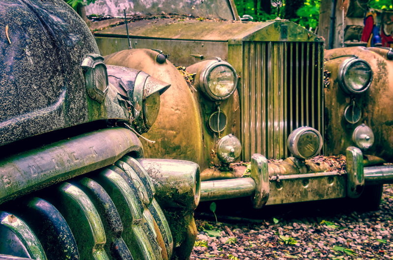rolls royce, old car, limousine, wreck, scrap, lost places, 5K, royce, mode of transportation, retro, ruined, day, american car, decline, vintage car front