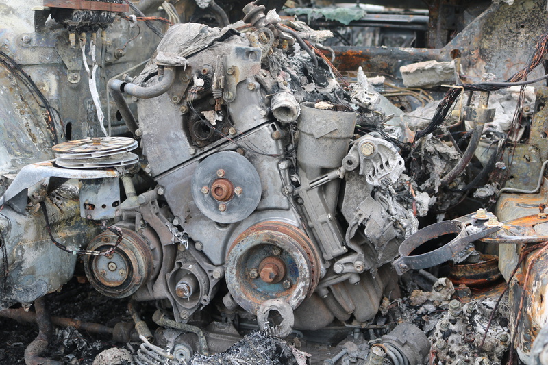 run-down, wheel, machines, abandoned, turned off, technology, weathered, garbage, old, used, outdoors, mode of transportation, damaged, bad condition, motors