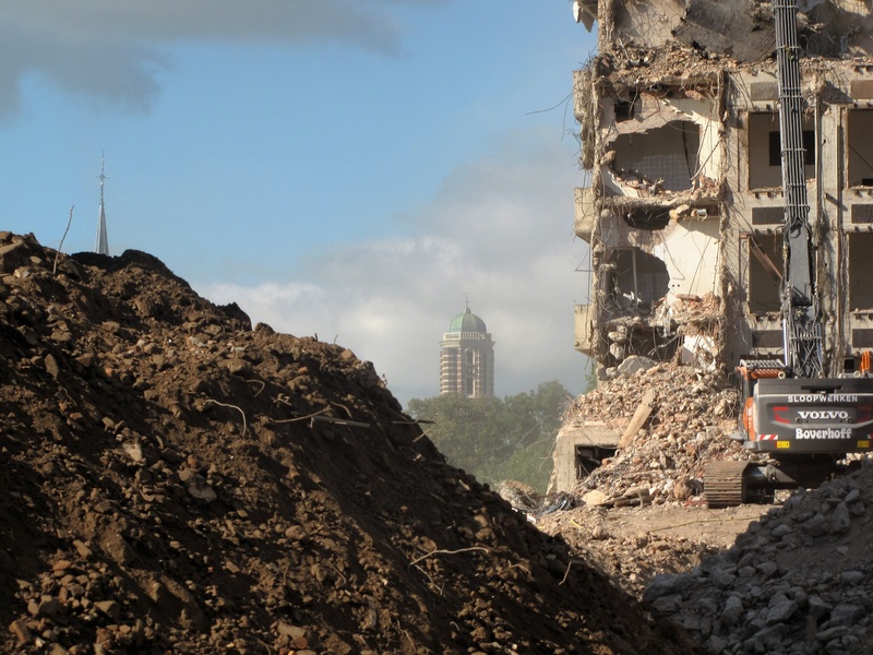 ruined, tower, ruin, city, industry, mess, planning, architecture, building exterior, built structure, construction industry, demolished, building demolition