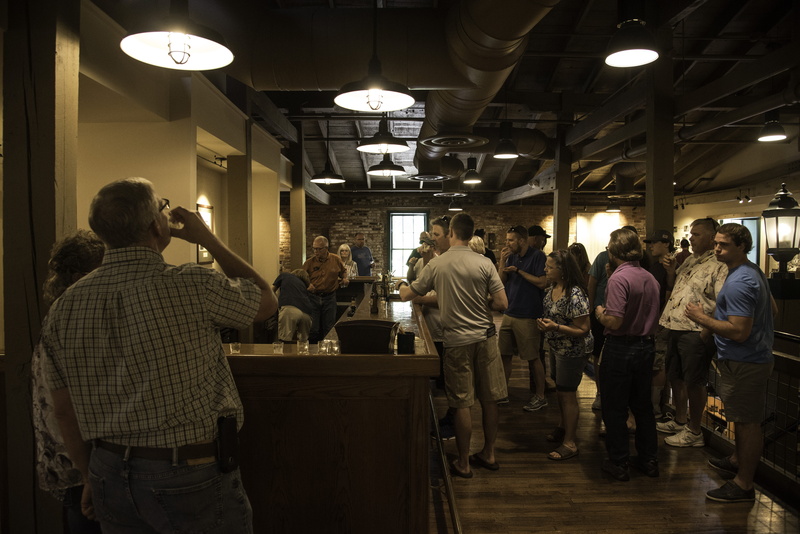 group, standing, trace, casual clothing, real people, architecture, group of people, tasting, indoors, drinking, Buffalo Trace Distillery, crowd, women