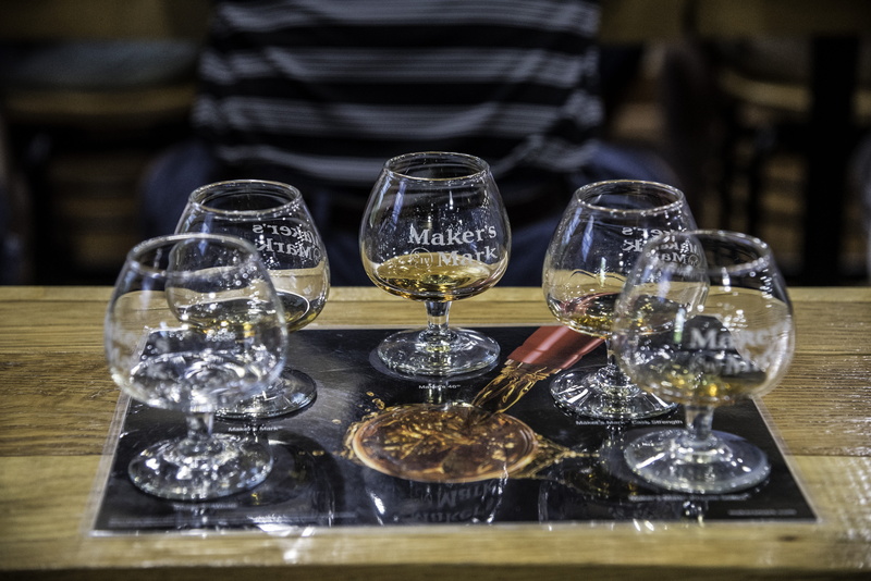dinner, food, Glasses, whiskey, freshness, Five, still life, drinking Glass, household equipment, close-up, Distillery, day, tray, no People, Makers Mark