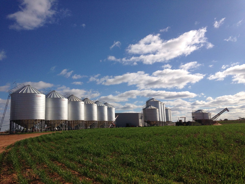 storage, day, landscape, no people, factory, agriculture, farm, 2K, rural, agricultural building, blue sky, container, built structure, cloudy sky, building exterior