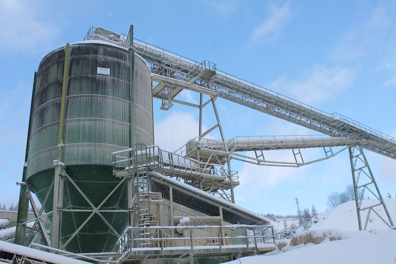 snow, built structure, energy, building exterior, equipment, white, machinery, outdoors, storage, low angle shot, nature, factory, architecture, no people