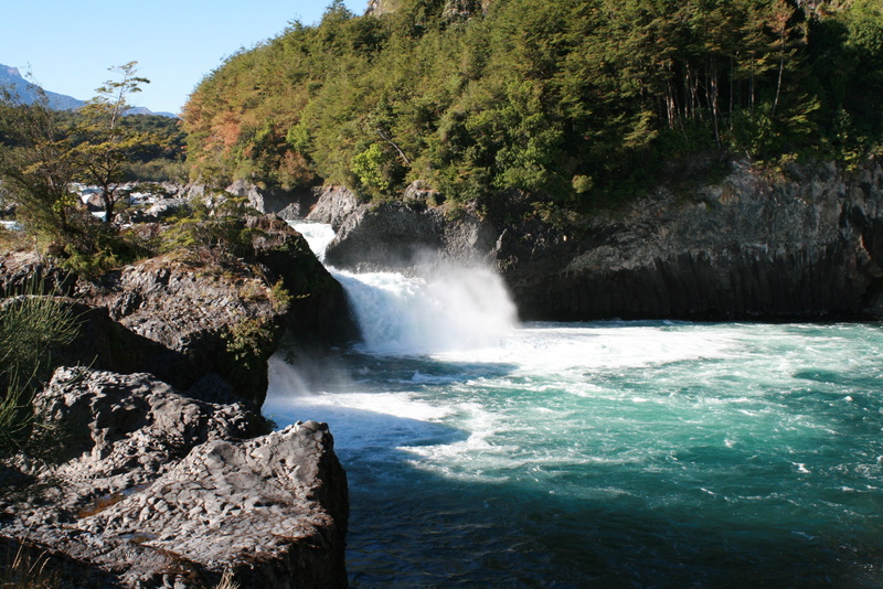 flowing, plant, rock, waterfall, outdoors, jumps, power in nature, chile, water, flowing water, nature, scenics - nature, day, beauty in nature, no people