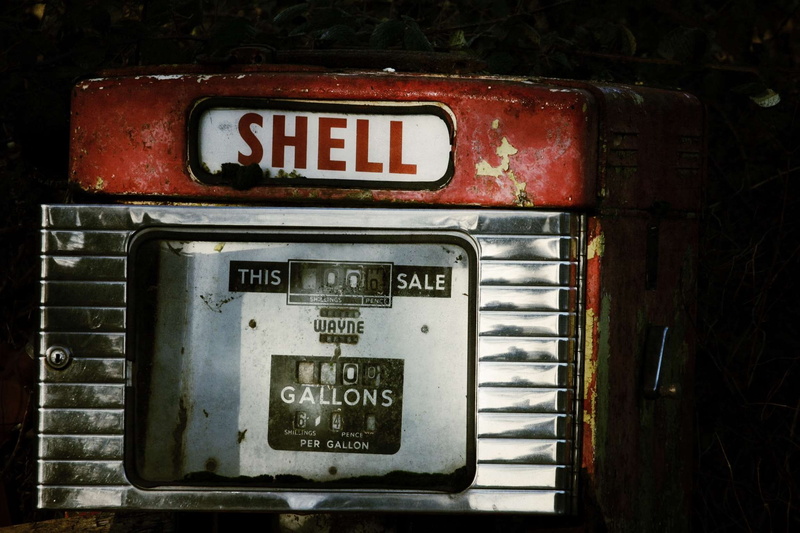 petroleum, red, text, obsolete, sign, 1080P, retro styled, communication, day, indoors, fuel pump, abandoned, western script, no people, rusty, close-up