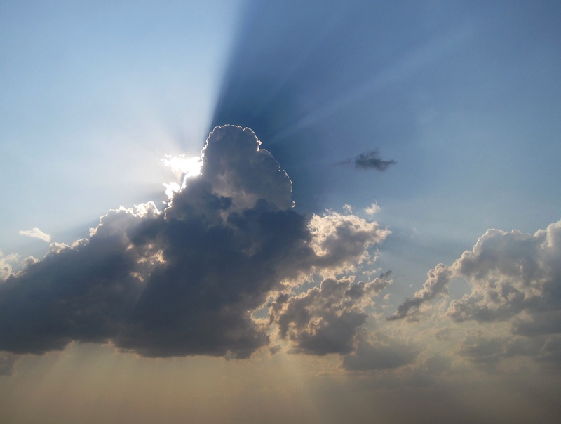 cloudscape, sectioned sky, shafts, edging, scenics - nature, fluffy, tranquil scene, purity, bright, cloud - sky, white, light, heavens, sunbeam, heaven