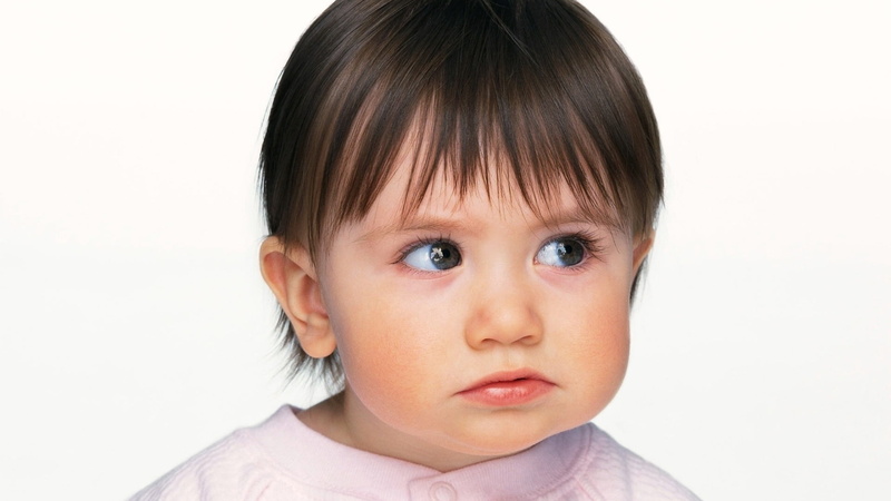 girls, eyes, color Image, discontent, one Person, people, toddler, cute, caucasian Ethnicity, human Eye, contemplation, hairstyle, top, beauty, babies Only