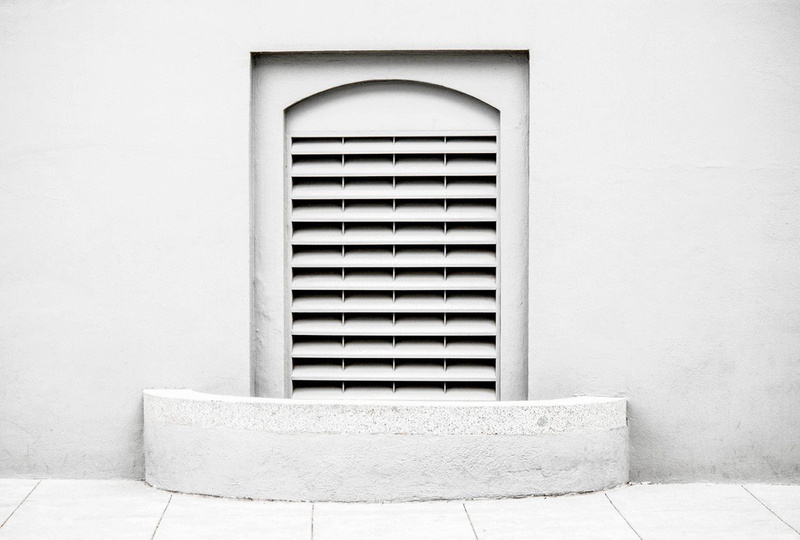 outdoors, window, air duct, built structure, architecture, building, pattern, closed, vent, steel, no People, house, door, louver, frame, facade, day, white