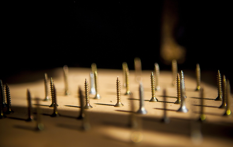 metallic, tool, screwdriver, iron, focus on foreground, tools, screws, arts culture and entertainment, reflection, black background, thread, large group of objects