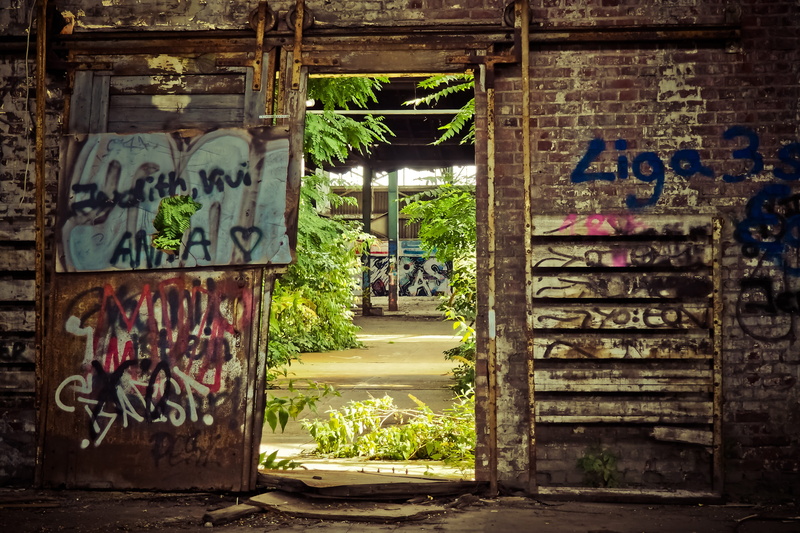 day, built structure, art and craft, railway station, abandoned, rust, entrance, ruin, building, railway depot, unused, messy, neglected, break up, warehouse