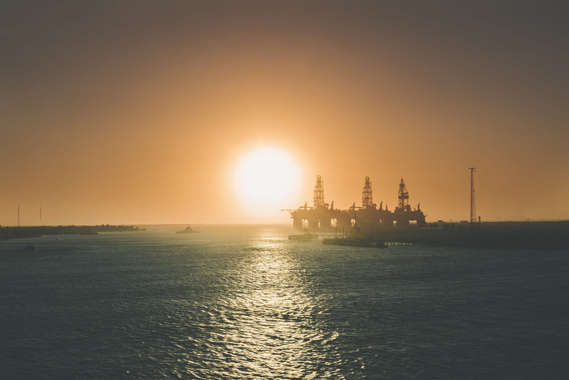 port, crane - construction machinery, industry, fishing, outdoors, aerial, sun, boat, oil industry, sunset, machinery, offshore platform, port aransas