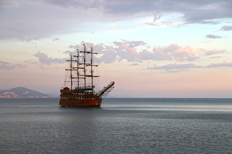 sailing, outdoors, boat, time, port, reflection, sky, coastal, industry, fuel and power generation, turkey, water, horizon over water, horizon, sunset
