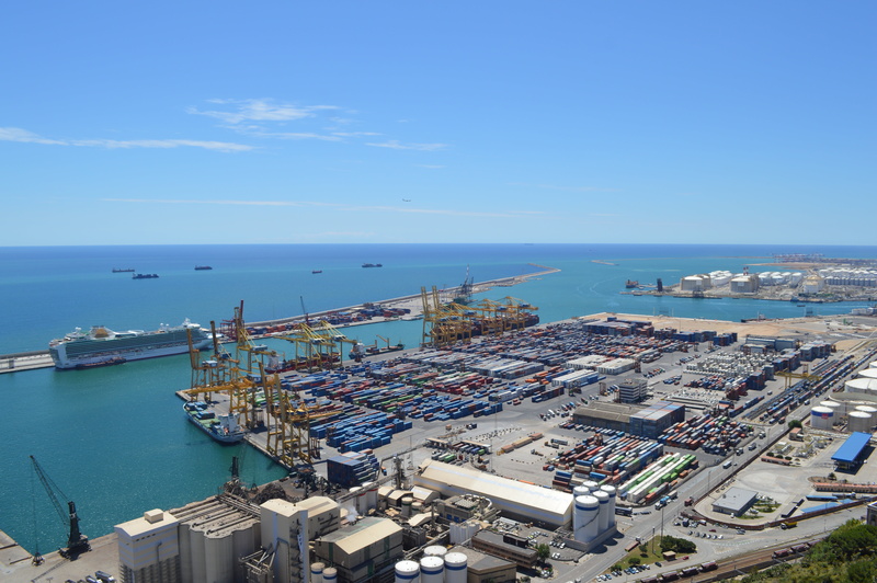 barcelona, ships, marina, commercial dock, travel, spanish, pier, dock, landmark, sea, nautical vessel, no people, 5K, waterfront, blue, horizon, ship