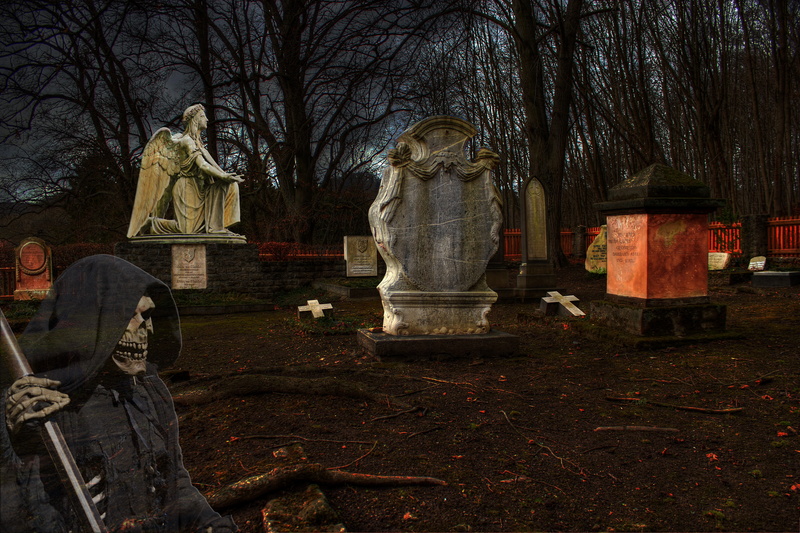 sadness, angel, past, belief, cemetery, stone figure, 5K, dark, outdoors, creativity, creepy, fence, cross, religion, darkness, tomb, gespenstig, nature