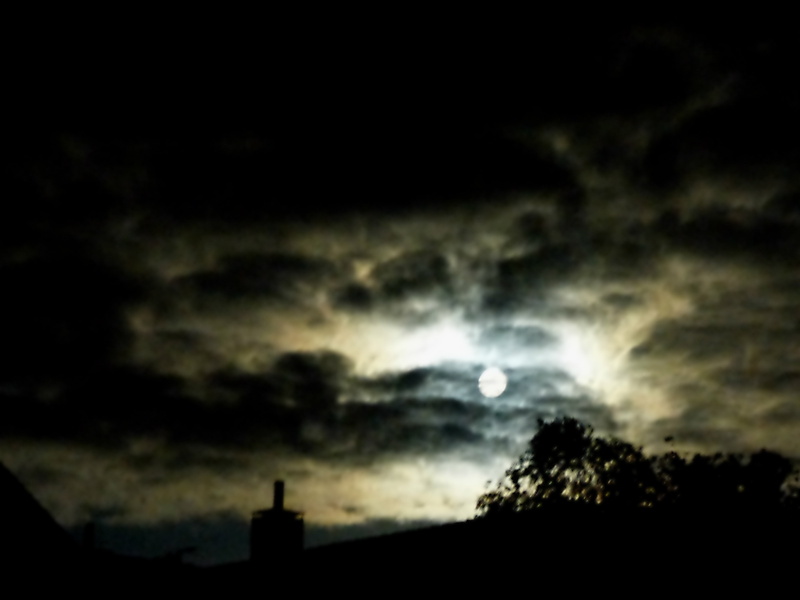 dream, tranquility, dark, darkness, blurry, night, moonlight, dramatic sky, low angle view, architecture, nightmare, majestic, ominous, cloud - sky, storm