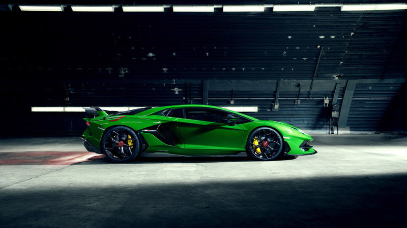 4K, Lamborghini Aventador SVJ, hangar, supercars, Novitec, car, vehicle