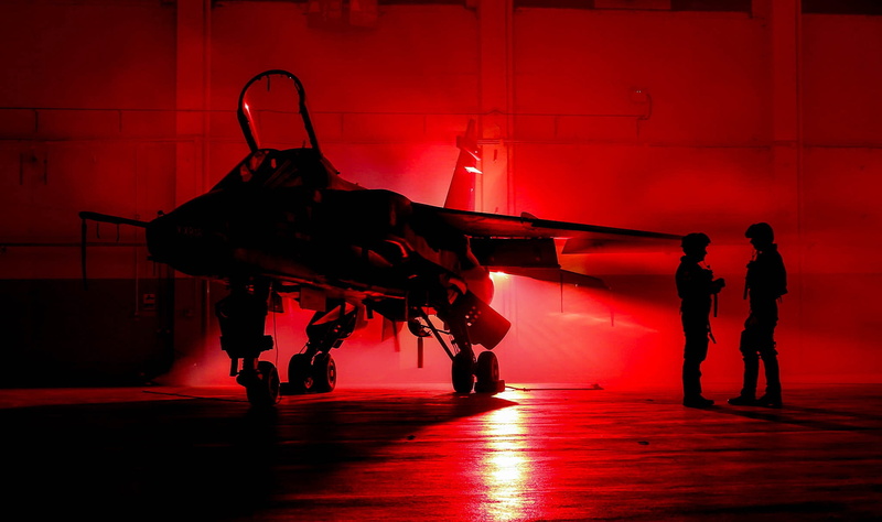 Jaguar, fighter-bomber, hangar, pilots, SEPECAT, 1080P