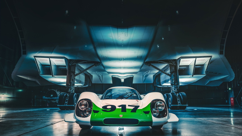 Concorde, 4K, hangar, Porsche 917-001, Concorde 002