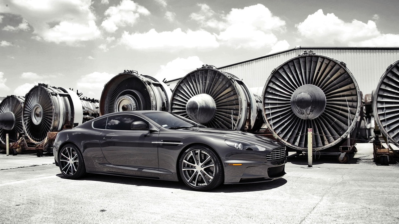 outdoors, mode of transportation, cloud - sky, Aston Martin, sky, vehicle, retro styled, nature, architecture, transportation, metal, vintage car, 1080P