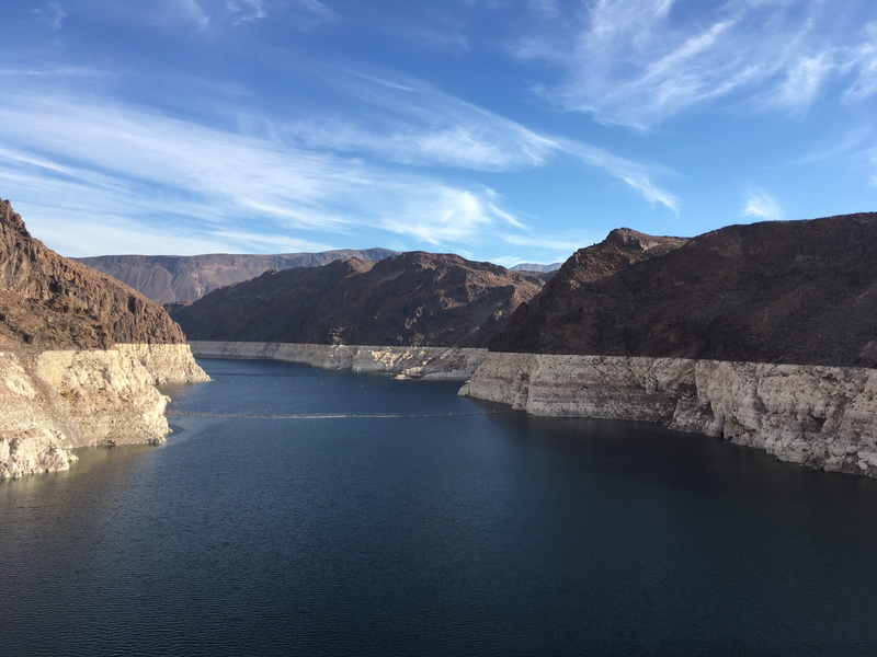 nevada, sky, lake mead, arizona, mountain, mountain range, global warming, non-urban scene, waterfront, hoover dam, historic, scenics - nature, lake, dam
