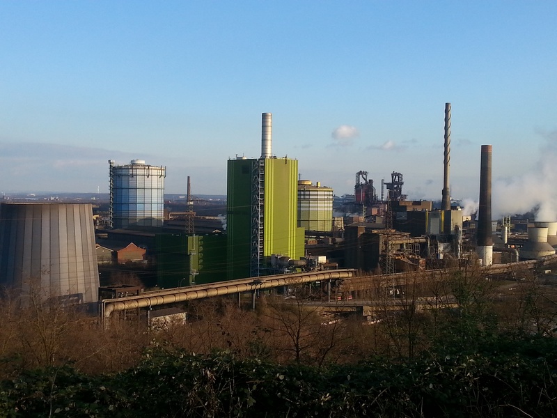 duisburg, outdoors, industrial plant, environment, smoke, building exterior, industrial district, chimney, smoke - physical structure, sky, industrial park