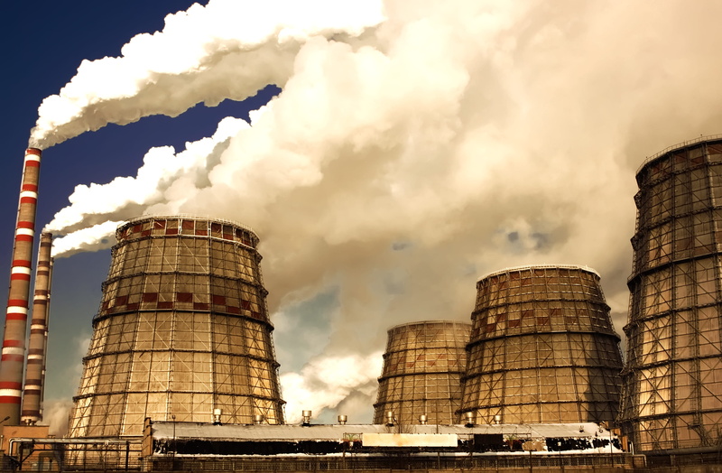 environment, dangerous, toxic, architecture, bricks, thermal, smoke, smog, environmental issues, steam, plant, energy, chimney, pole, emissions, nature