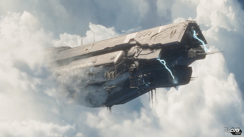 sky, spaceship, infinity, halo, video, kosmochesky, sci fi, games, futuristic, spacecraft, clouds, flight, 1080P, ship, unsc