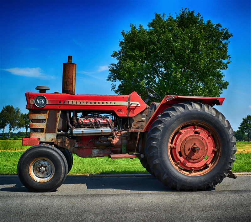 massey ferguson, agricultural equipment, oldie, sky, agricultural machinery, diesel, wheel, vehicle, retro, agriculture, tree, day, working machine, landtechnik