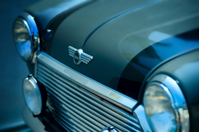 front view, Vehicle, mini cooper, cars, classic, 4K
