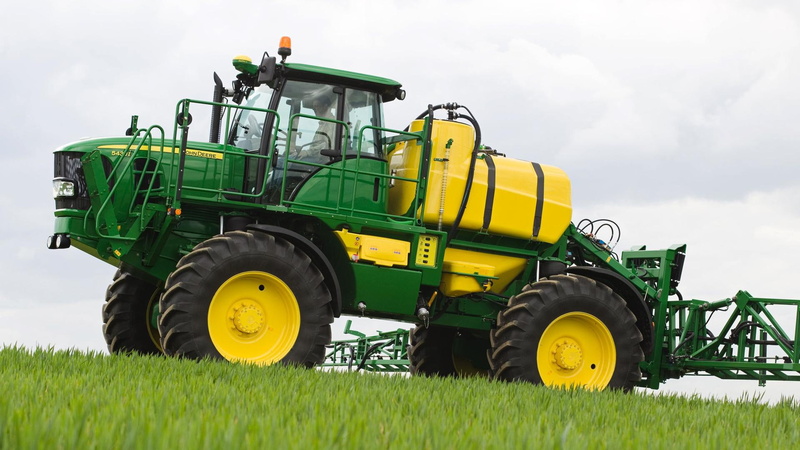 compact, 1080P, photoshop, deere, sprayer, farming, green, utility, john, self propelled, yellow, john deere, field, farmer, powerful, tractor